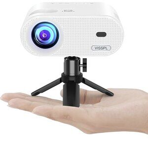 Mini Portable Projector, VISSPL Full HD 1080P (NEVER USED)